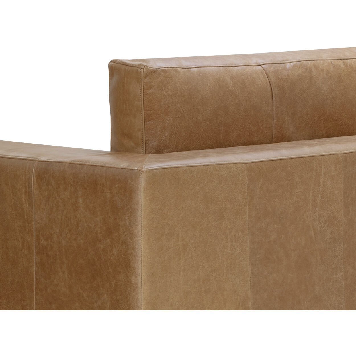 Anakin Dark Brown / Tuscany Cognac Leather Sofa